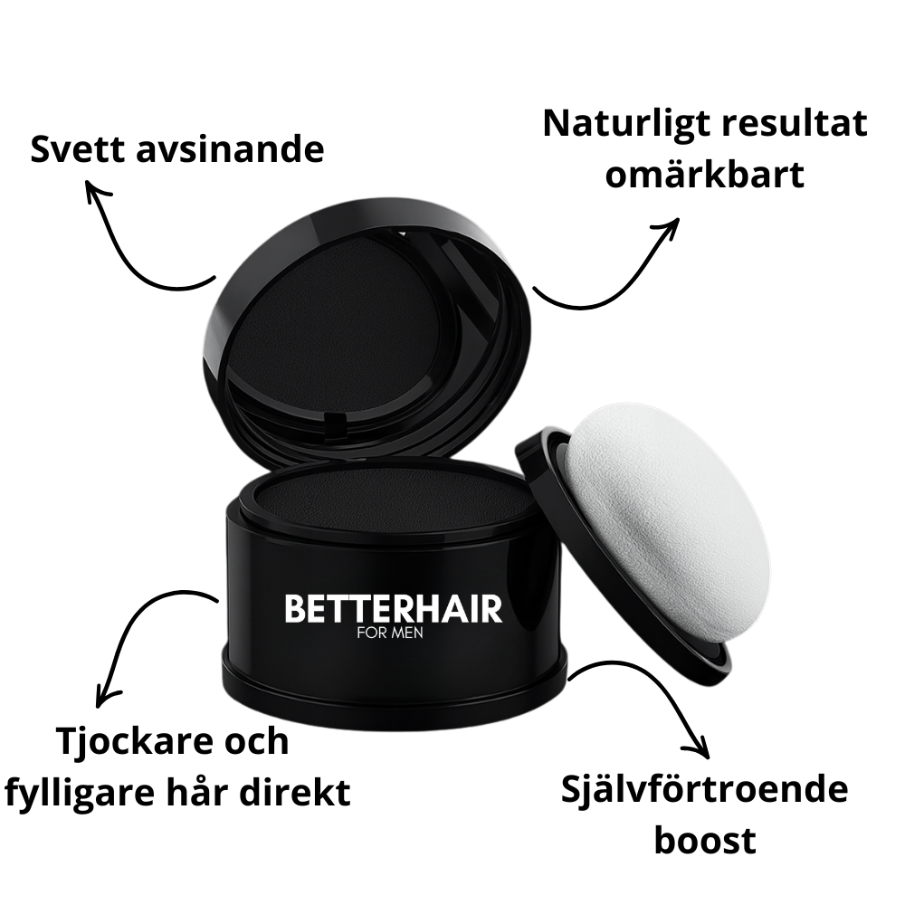 BHFM`s Hårpuder - Få tillbaka självförtroendet och håret utan behandlingar